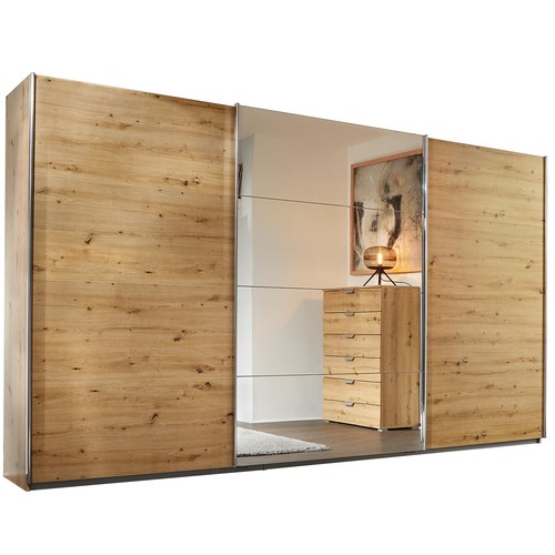 Schwebetürenschrank eiche - schwebetürenschrank,